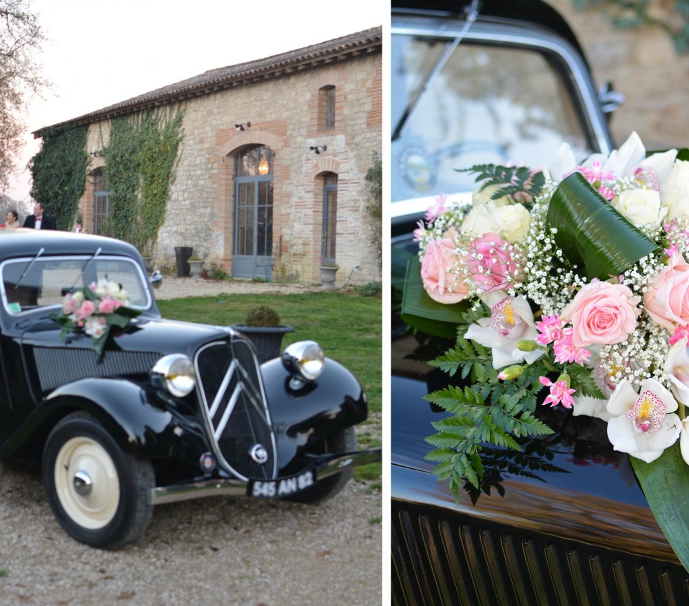 Voiture des mariés citroen traction